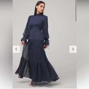 ZAHRAA THE LABEL NAVY DRESS/GOWN